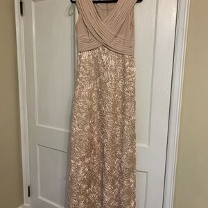 Elegant Beige Evening Gown